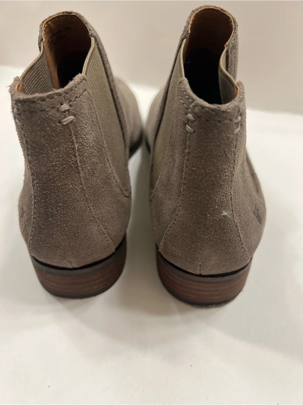 Frye Women’s Suede Chelsea Boots - Taupe Size 7.5